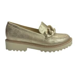 NWOT - Pierre Dumas Mora 2 Dusted Gold Loafer